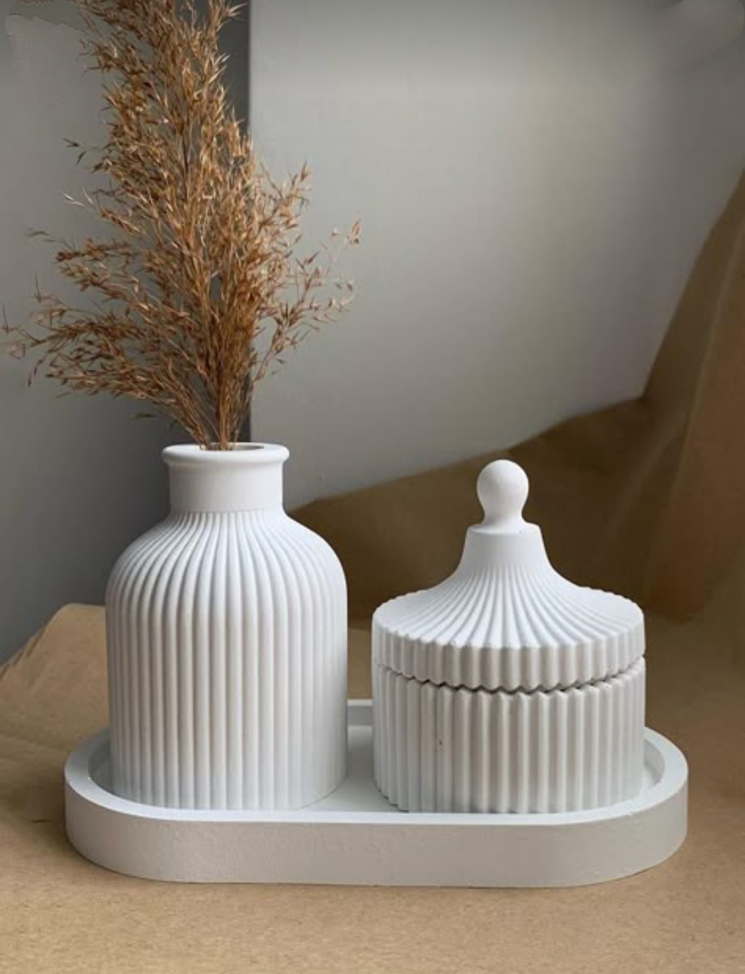 ست گلدان وقندان مراکشی